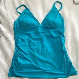 Tommy Bahama pearl aqua cerulean tankini swim top